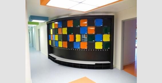 Casier de rangement cr&egrave;che