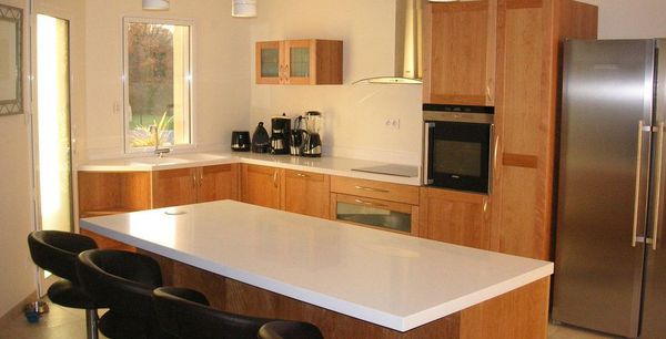 Cusine contemporaine merisier